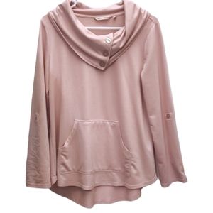 Soft surroundings light pink sweater size small
